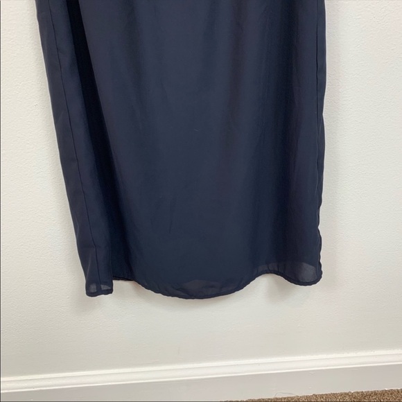 H&M Navy Blue With Rhinestones Shift Dress - Picture 3 of 8